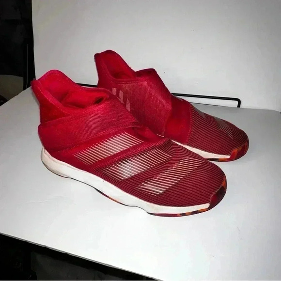 Authentic Adidas Harden B/E 3 Red/White-Solar Orange Size 4 G26151 - Picture 1 of 8